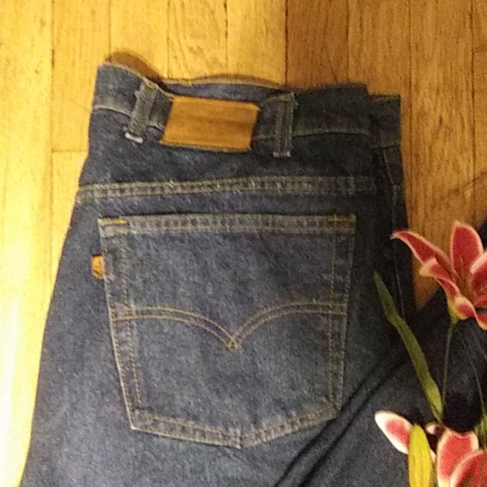Vintage Levi's two horse patch jeans 44X34 USA made - Picture 3 of 12
